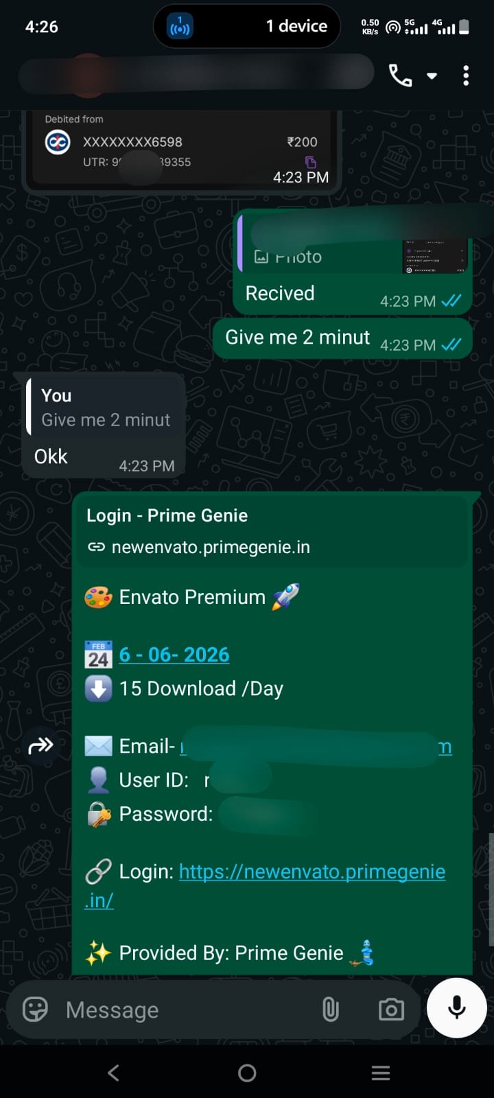 Prime Genie Group Buy designer tools subscription customer activation proof screenshot 29